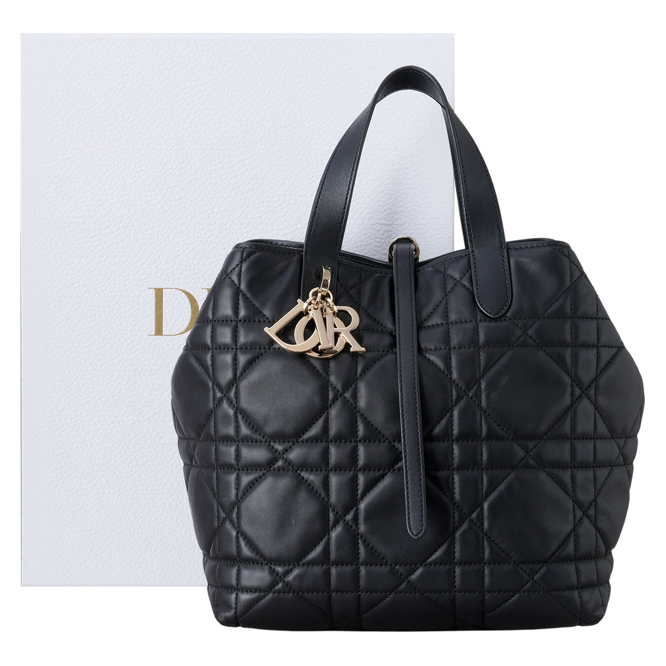 CHRISTIAN DIOR(USED)디올 뚜주흐 버티컬 토트백 미듐 블랙